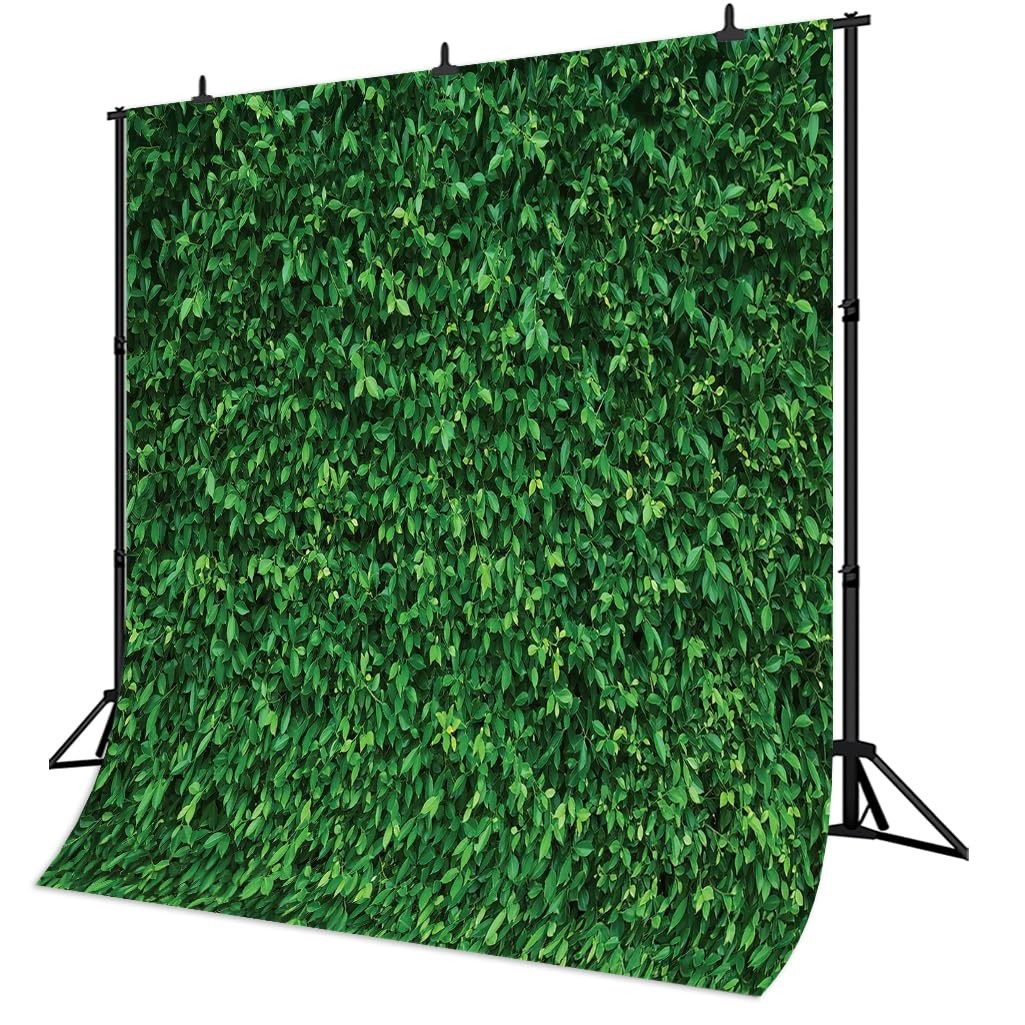 Grass Wall Backdrop 5x5ft Green Leaves Lawn Photography Greenery Decor Party