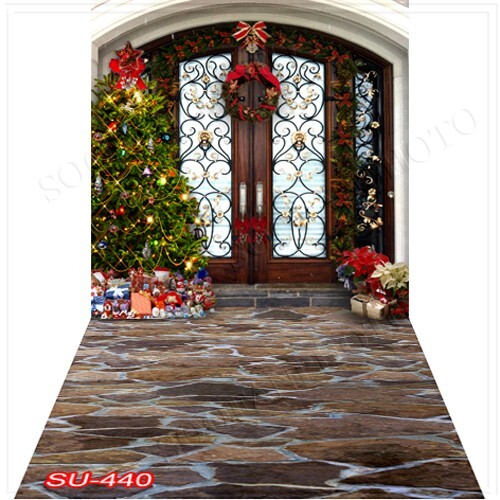 10’x20′ CP Christmas Season Scenic Microfiber Fabric background backdrop SU440