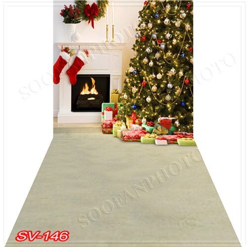 10’x20’CP Christmas Season Scenic Microfiber Fabric background backdrop SV146