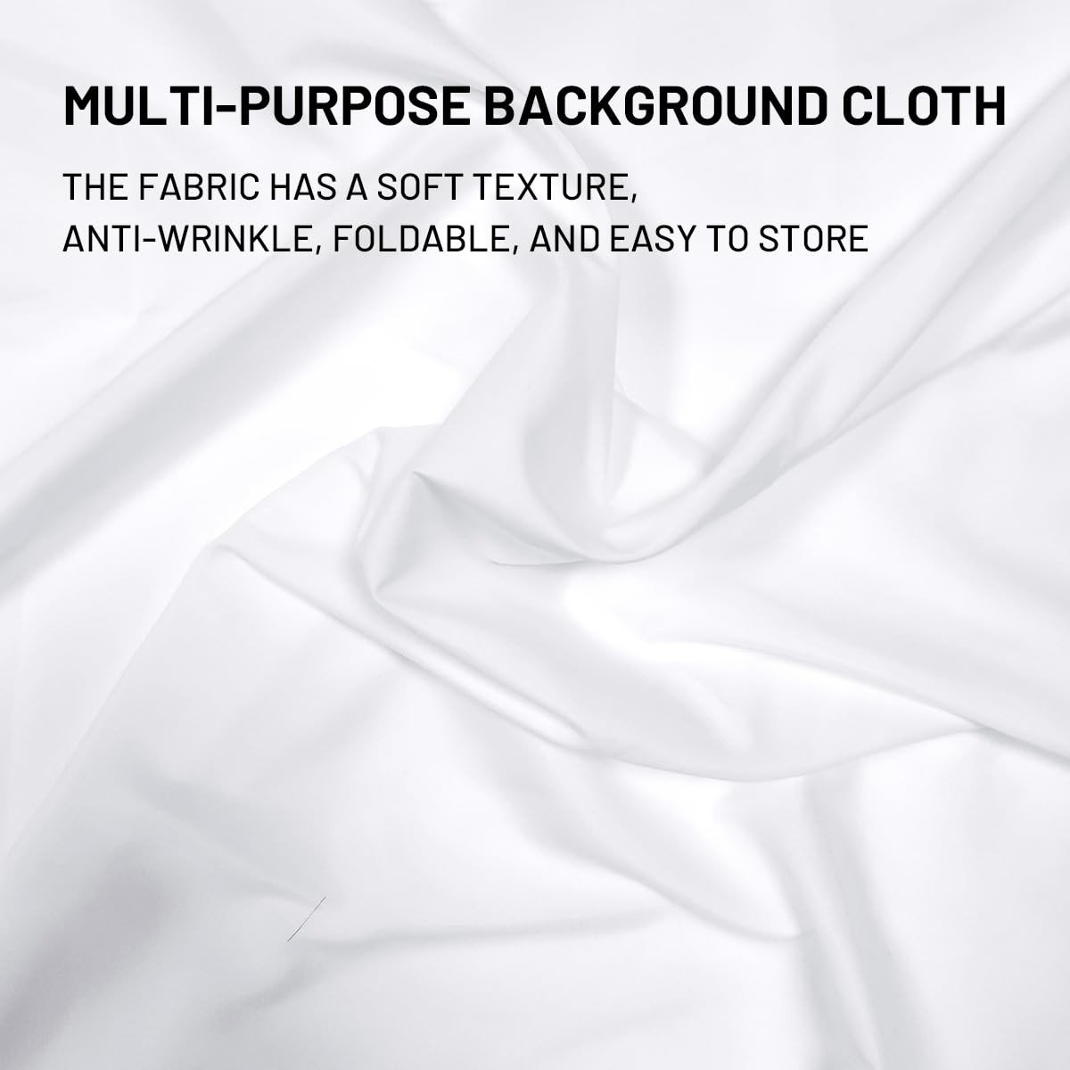 7x10Ft White Backdrop Photography Background for Photoshoot Video Recording