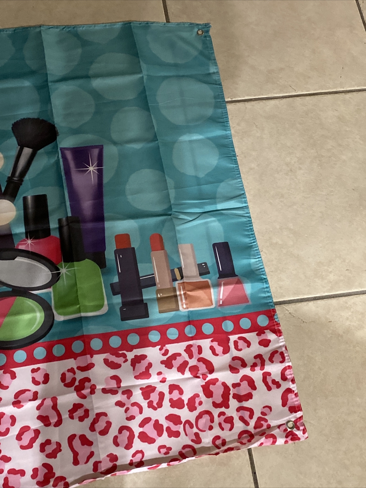 Spa Party Backdrop 5×3.5 Ft Make-up Background Birthday Banner