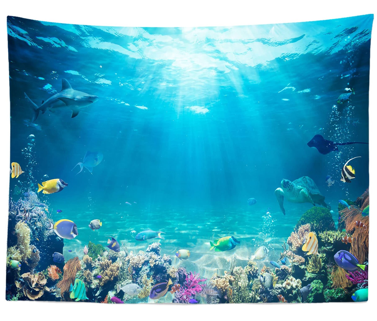 BELECO Underwater World Backdrop 7x5ft Fabric Undersea 7x5FT, A10290