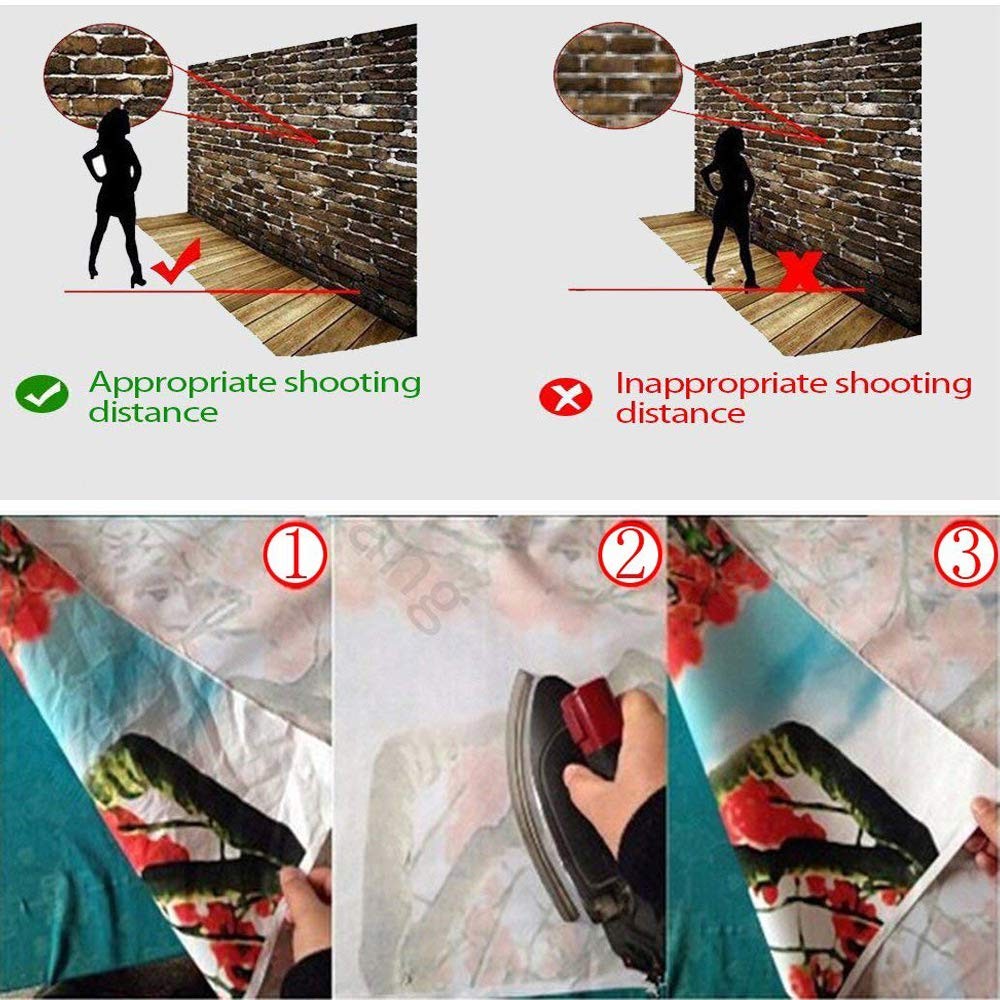 8X8FT Halloween Theme Pictorial Cloth Seamless Customized Photography Backdro…