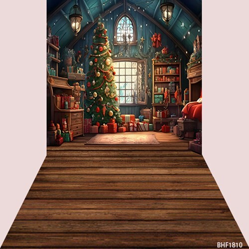 10’x20′ CP Christmas Season Scenic Microfiber Fabric background backdrop BHF1810