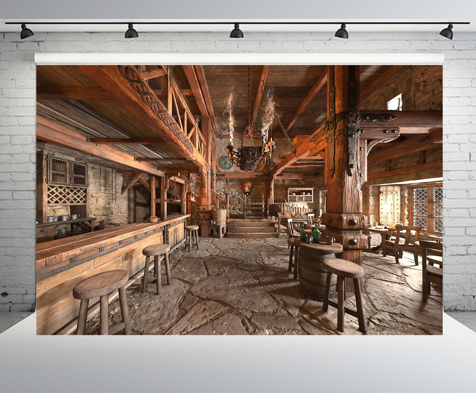 7ftx5ft Medieval Tavern Backdrop Ancient Tavern Inn Bar Restaurant Wooden Tav…