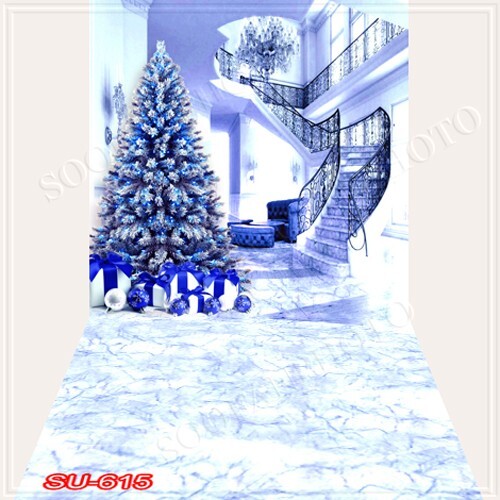 10’x20’CP Christmas Season Scenic Microfiber Fabric background backdrop SZ615