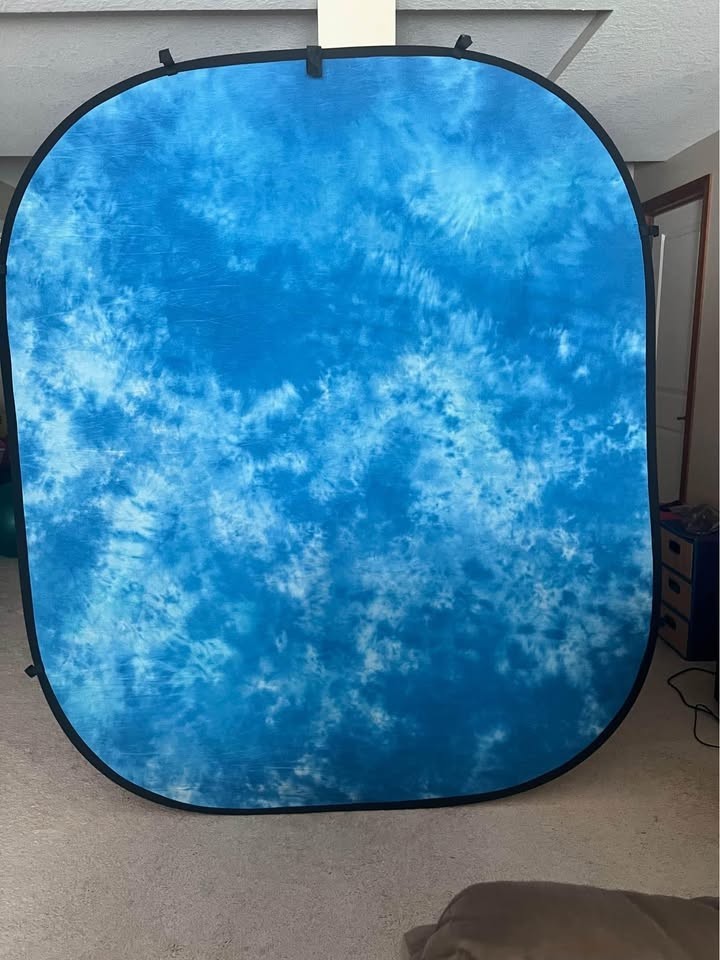 Pro Master Pop up Backdrop 6×7 Blue and green