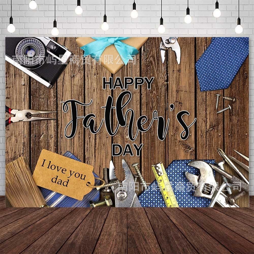 Happy Father’s Day Photography Background Cloth “I Love Dad” Party PropsDecorate
