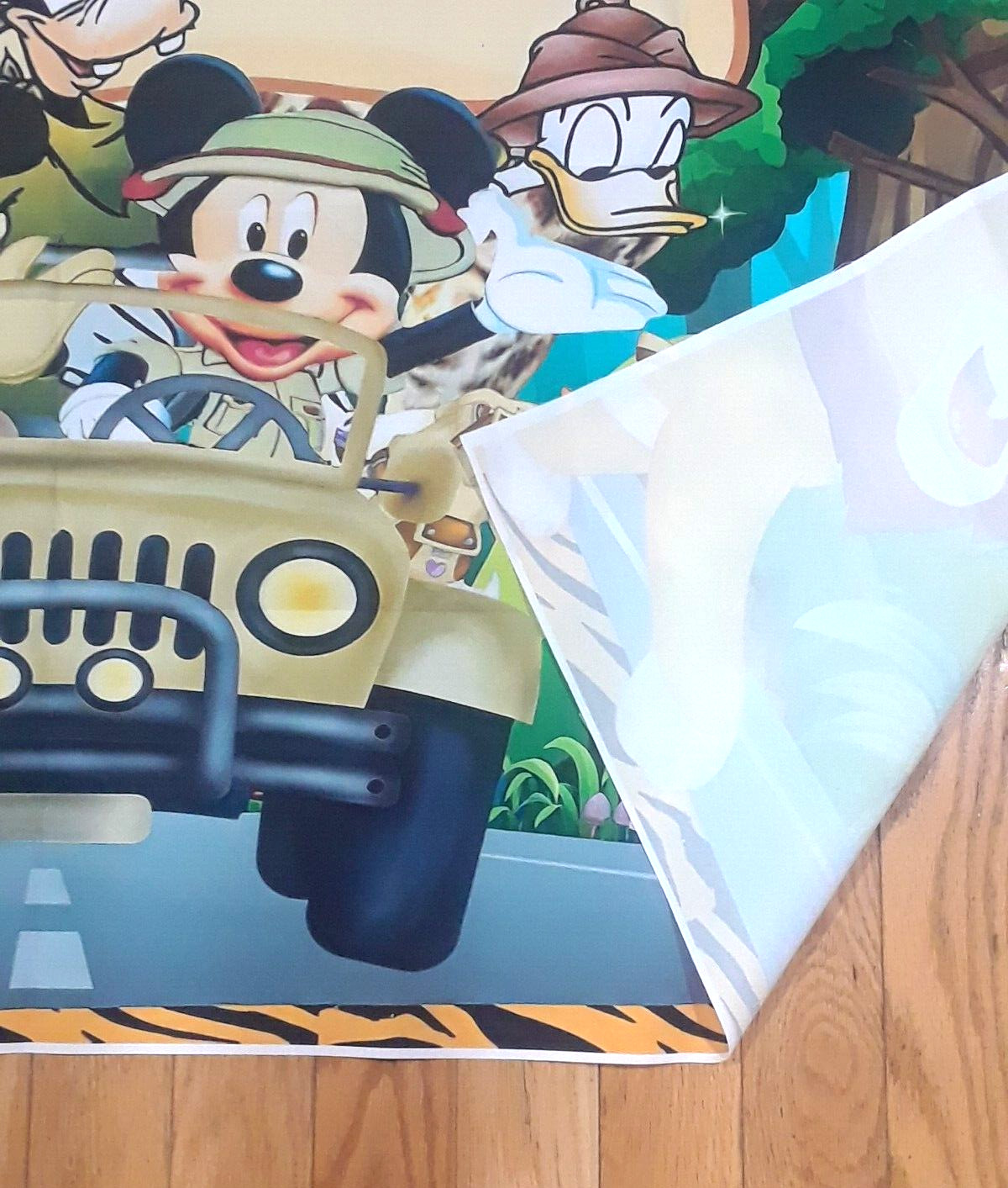 Two Wild Disney Mickey Mouse Safari Banner Photo Backdrop Tablecloth Birthday