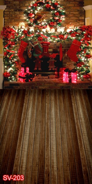 10’x20’CP Christmas Season Scenic Microfiber Fabric background backdrop SV203