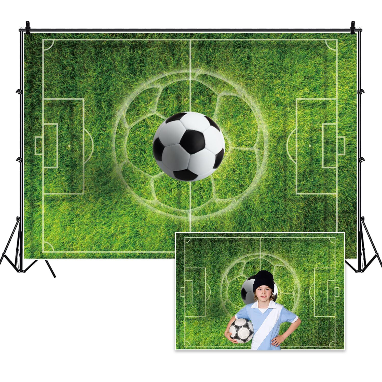 Football Green Grass Field Photography Backdrop Sports Game Party Background …