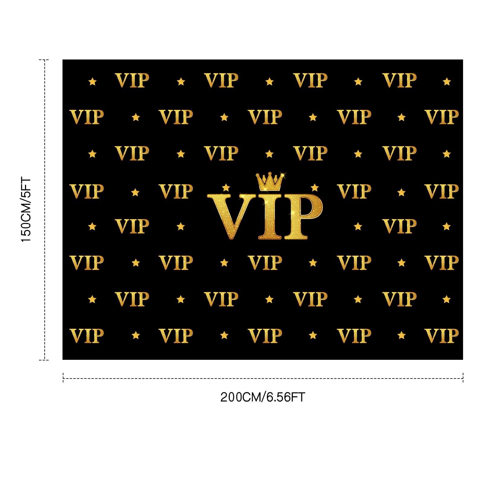 6.5 x 5 ft VIP Photography Backdrop Red Carpet Backdrop Film Movie Banner Pap…