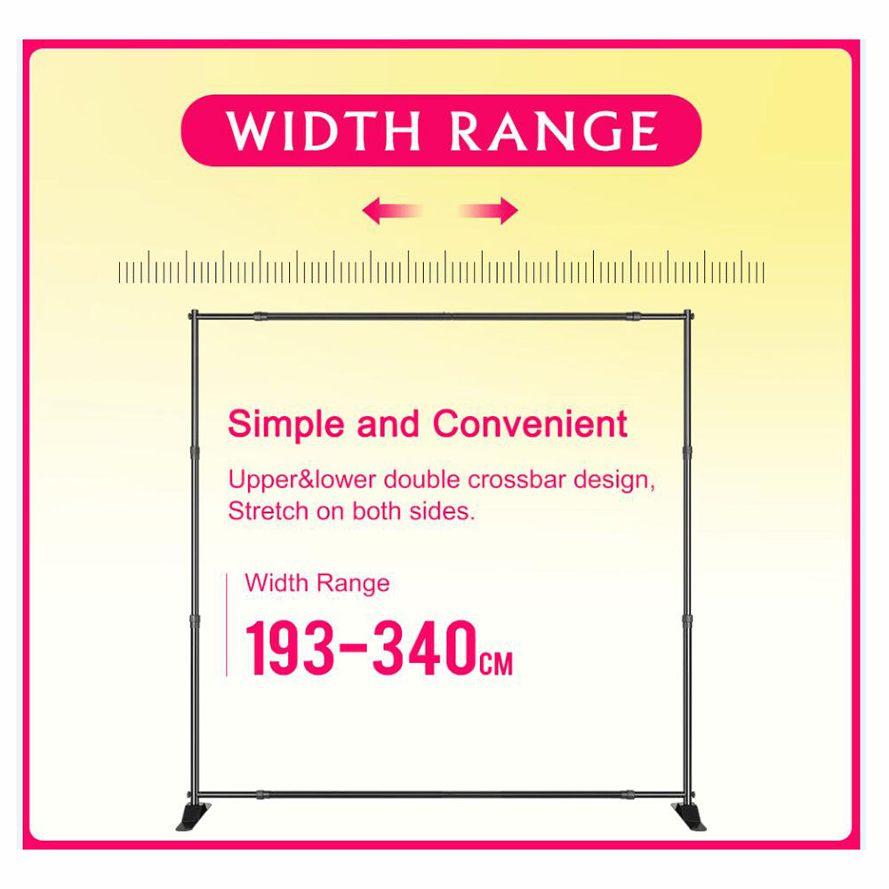 2.7 * 3.4 Meters/8.9 * 11.2ft Photography Background Support G2K9