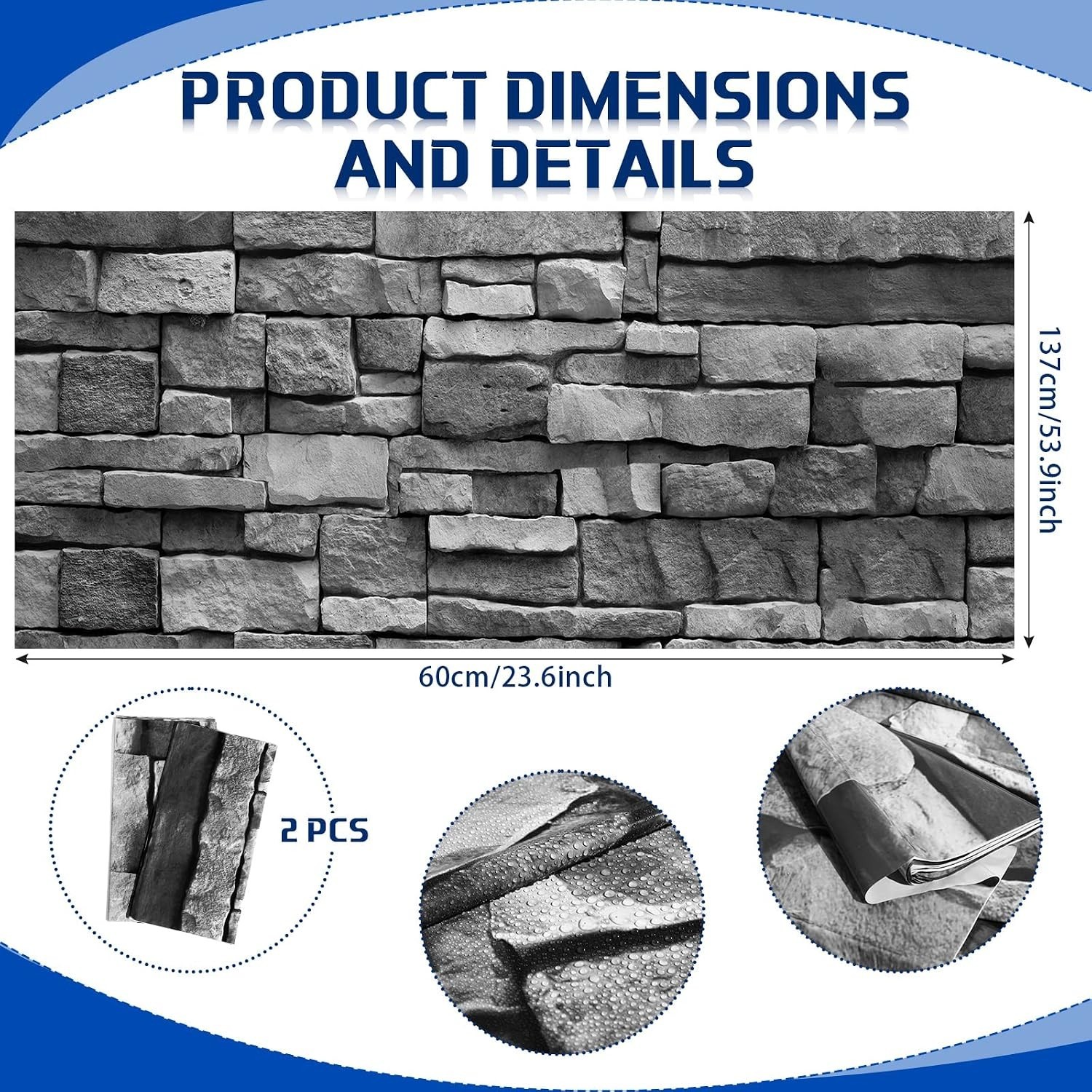 Brick Wall Backdrop Medieval Castle Stone Party Decor Large Vivid Halloween W…