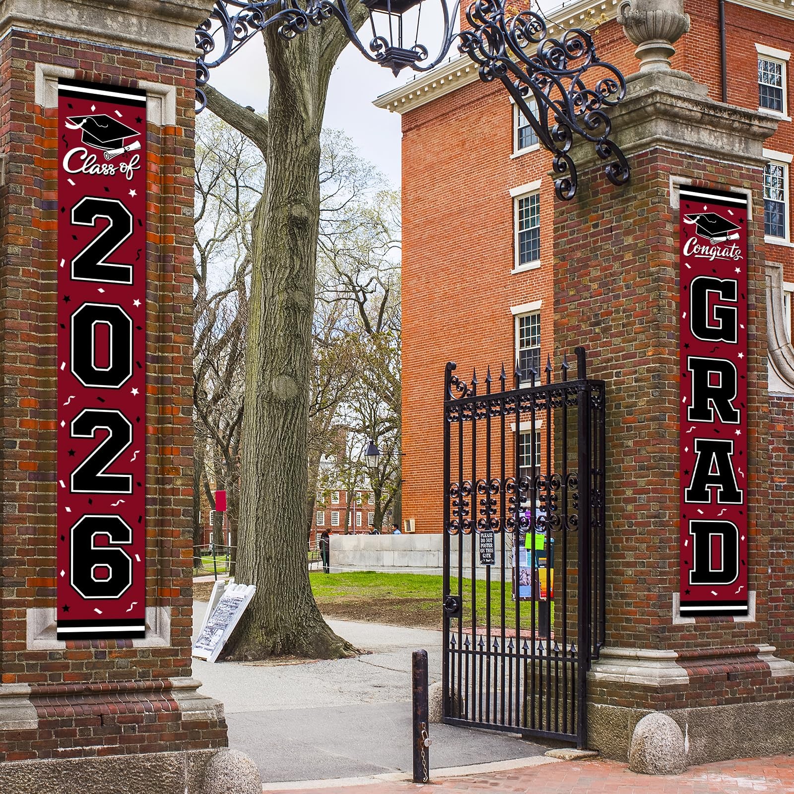 2026 Graduation Decorations,Congrats Grad 11.02 inches by 70.9 inches, Maroon