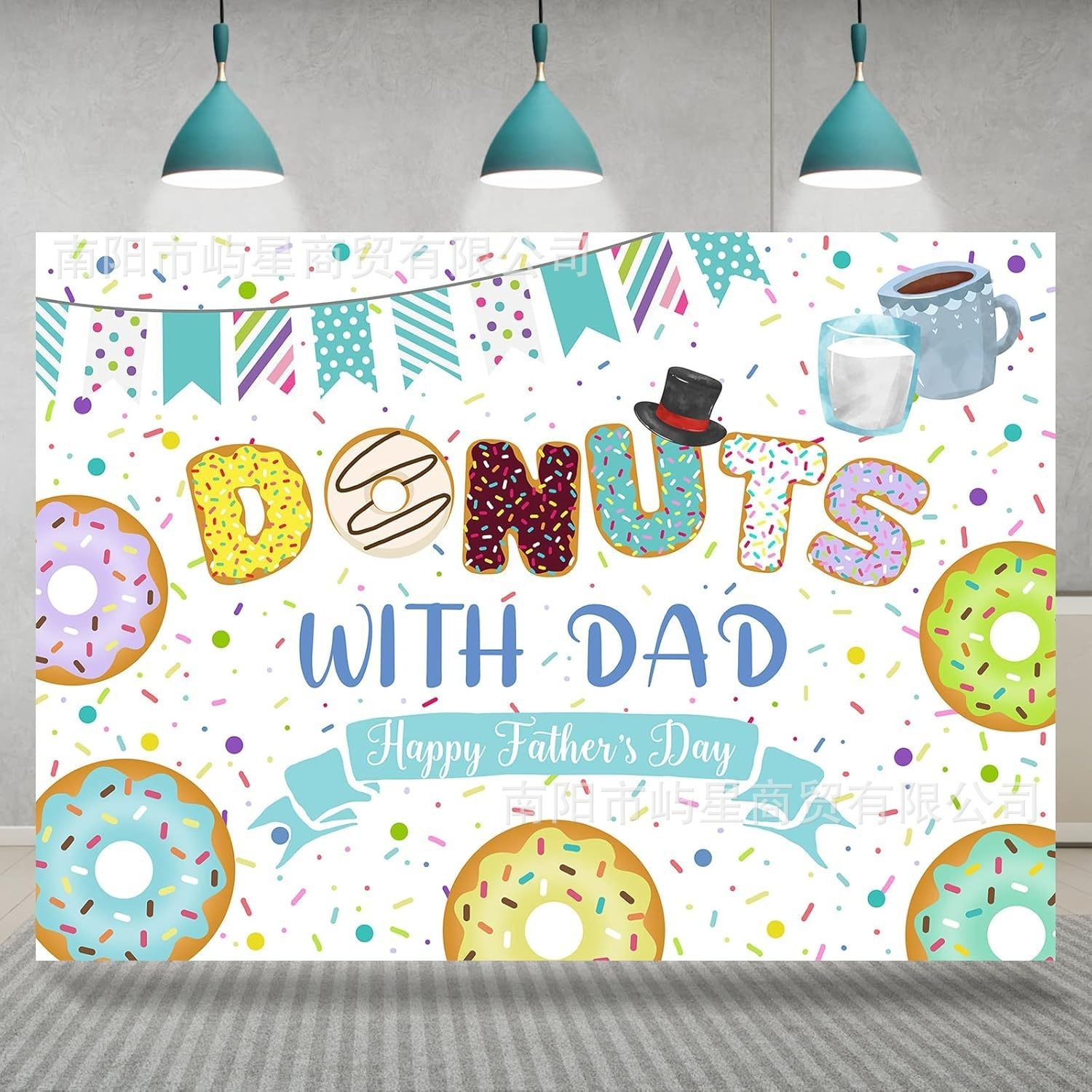 Happy Father’s Day Photography Background Cloth “I Love Dad” Party PropsDecorate