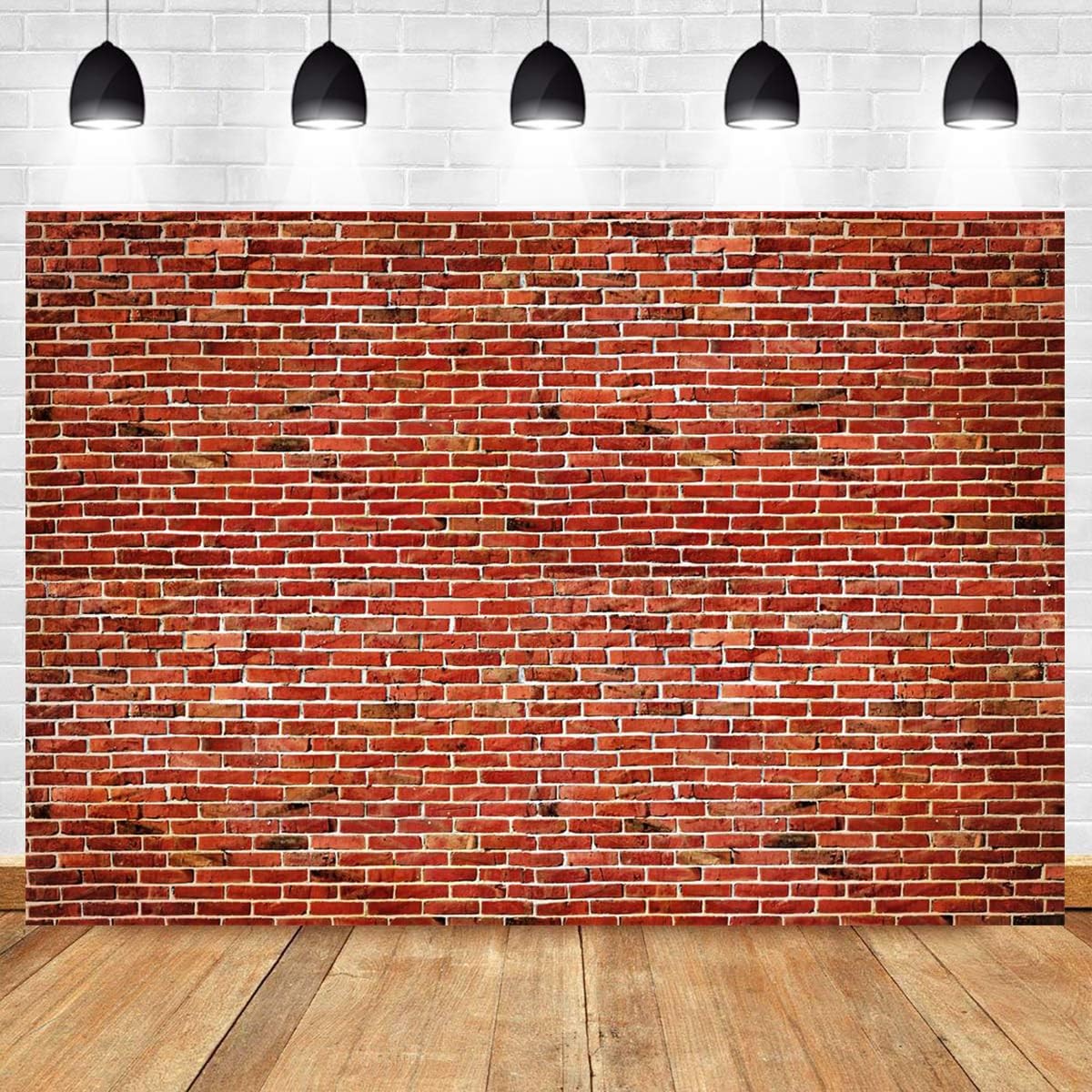 Red Brick Wall Backdrop Friends Themed Party Decorations Rustic Texture 7x5ft