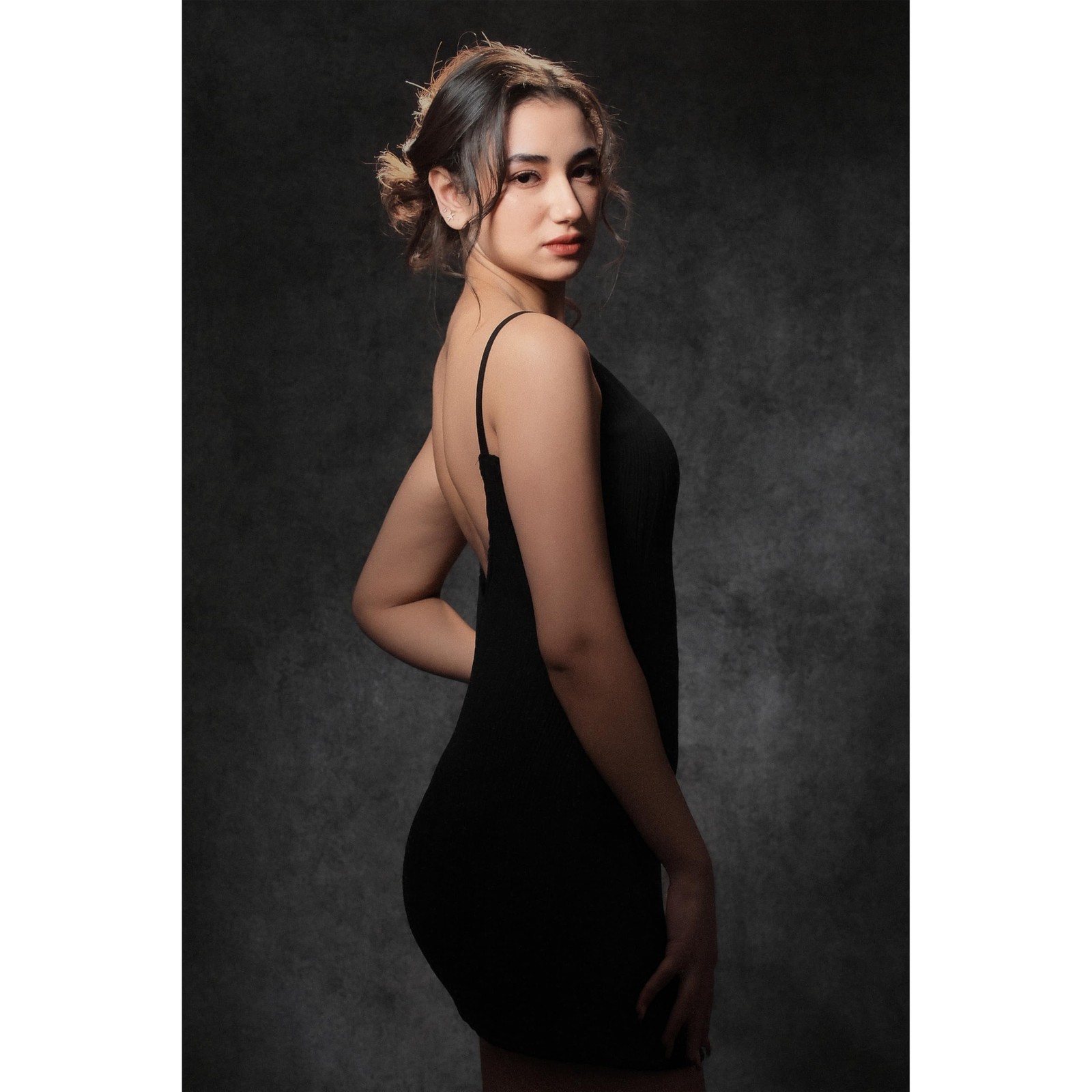 8×8 ft Grey Abstract Fabric Photo Backdrop for Headshots Portraits Studio