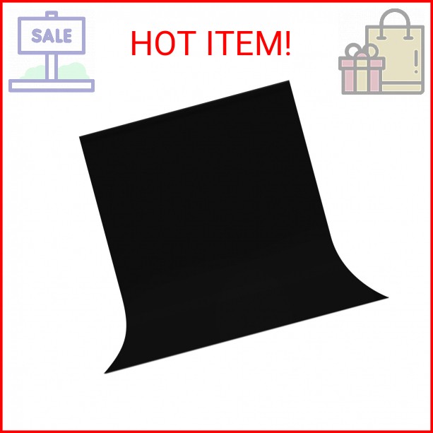 DUYIKJ Black Backdrop Background,10 X 7 FT Large Photography Backdrop Photo Phot