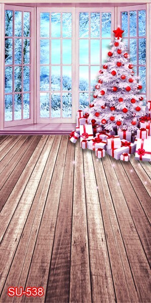 10’x20′ CP Christmas Season Scenic Microfiber Fabric background backdrop SU538