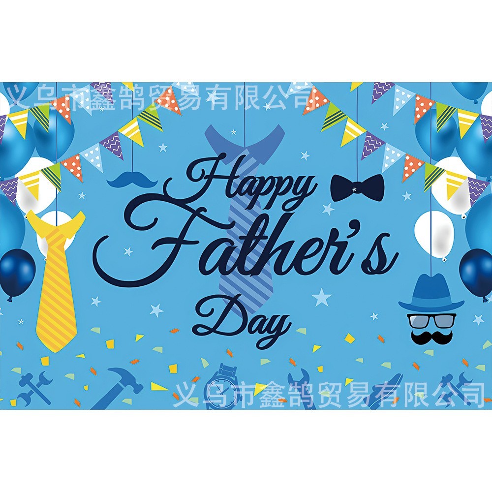 Happy Father’s Day Backdrop Banner Feliz Dia Del Padre Party Photo Background