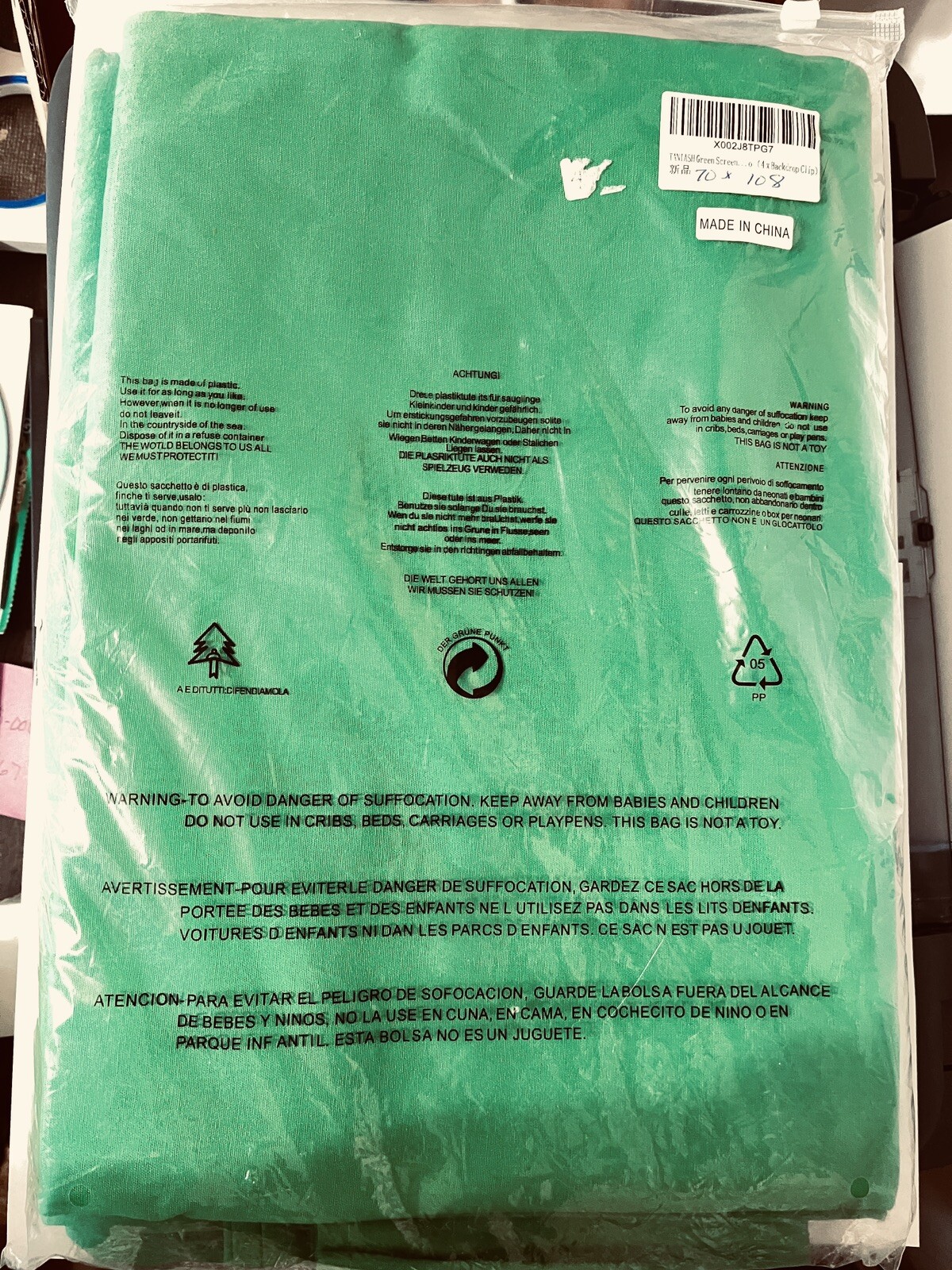 6′ x 8′ Green Screen Chromakey Backdrop Photography Photo Video 4 New Clips