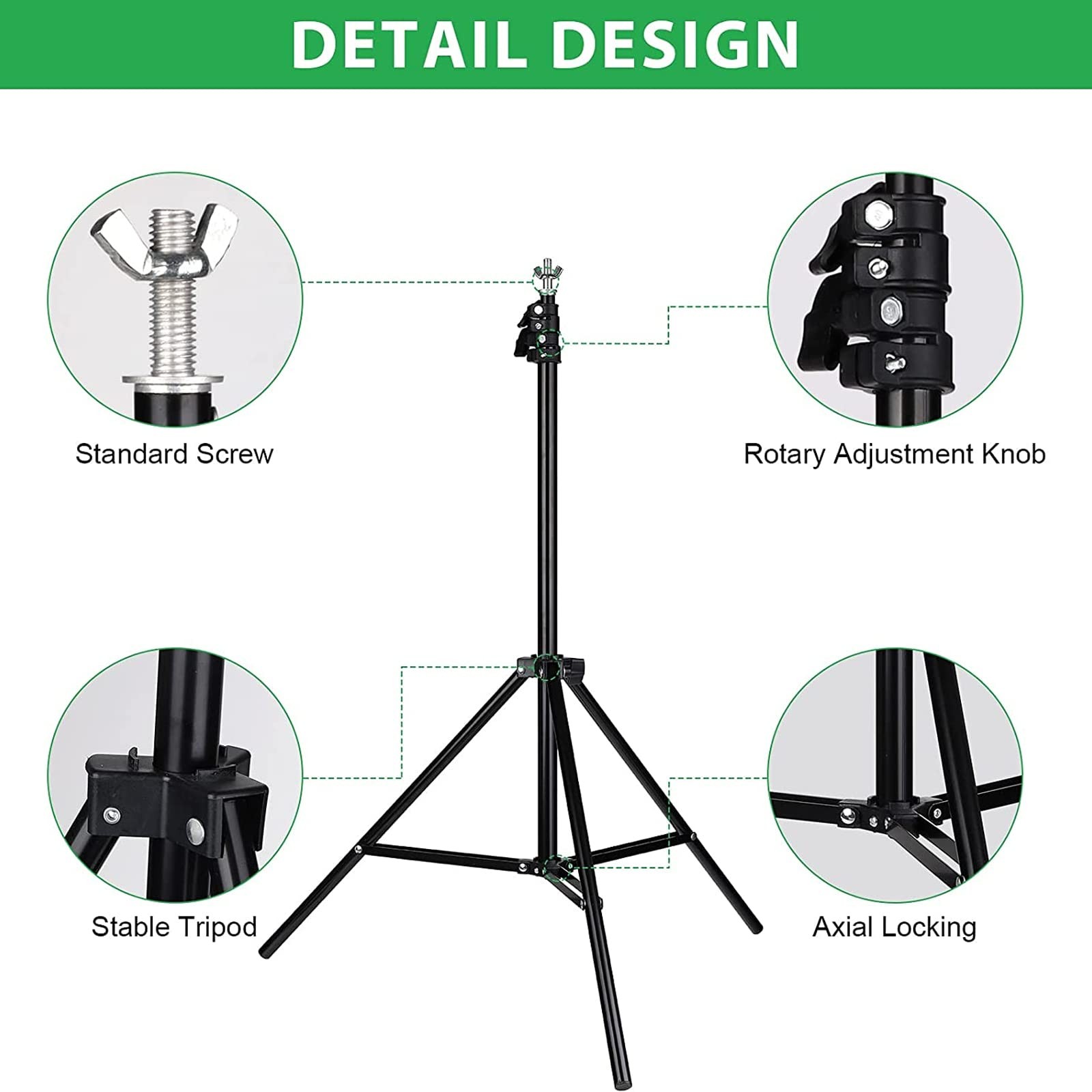 10×6.5ft Backdrop Stand, Photo Video Studio Adjustable&Lockable Heavy Duty Ba…