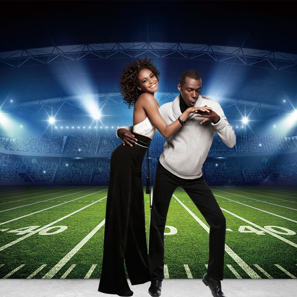 10×8 FT Sport Theme Photography Backdrop Football Birthday Photo Background