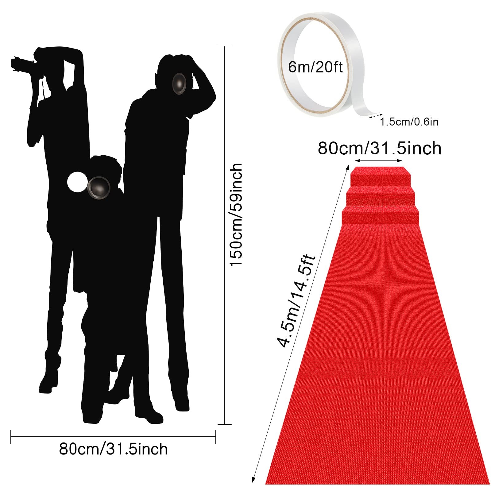 6.5 x 5 ft VIP Photography Backdrop Red Carpet Backdrop Film Movie Banner Pap…
