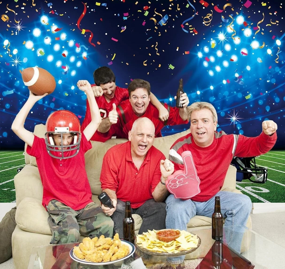 Football Field Backdrop – 5’x7’ft Football Stadium Photography Background Sty2