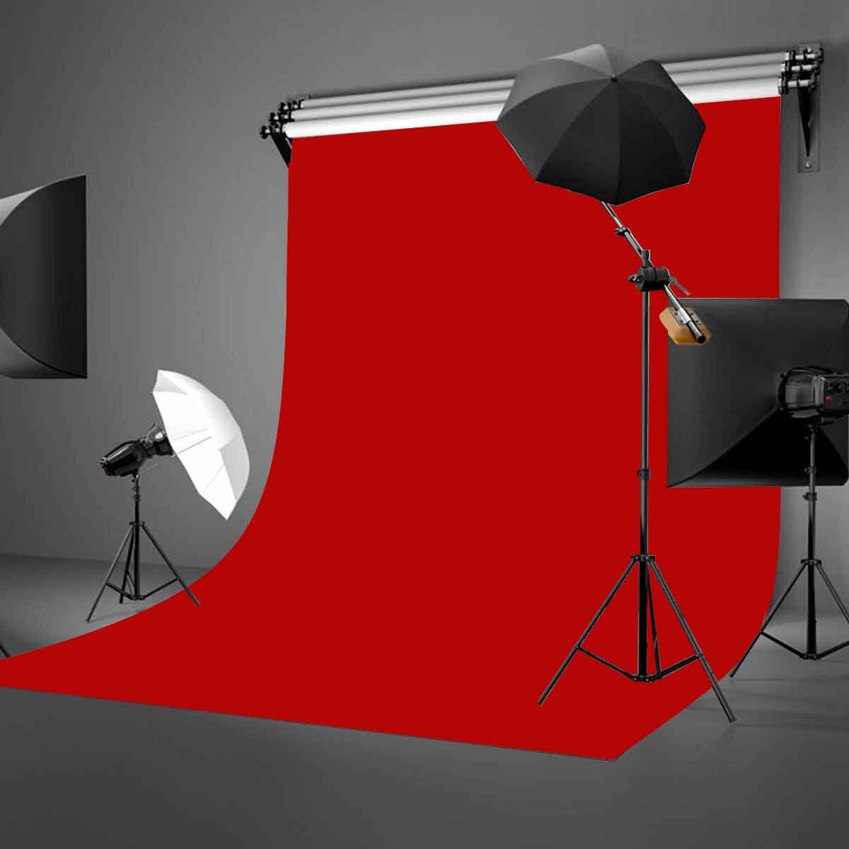 5x7ft Photography Studio Non-Woven Backdrop Bright Red Solid Color Screen