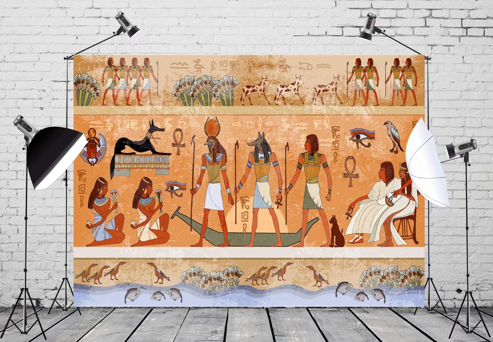 BELECO 7x5ft Fabric Egyptian Backdrop Ancient Egypt Scene 7x5FT, Egypt-04