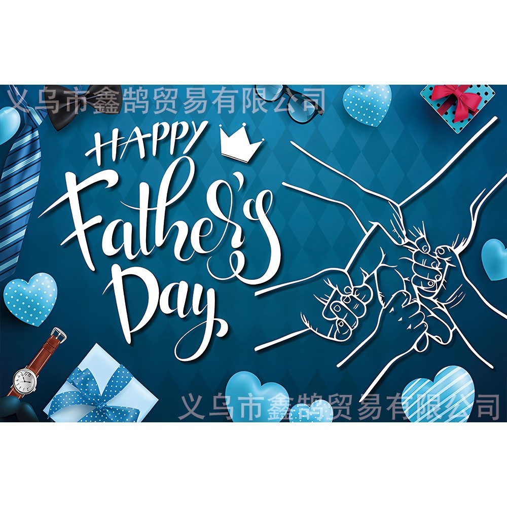 Happy Father’s Day Backdrop Banner Feliz Dia Del Padre Party Photo Background