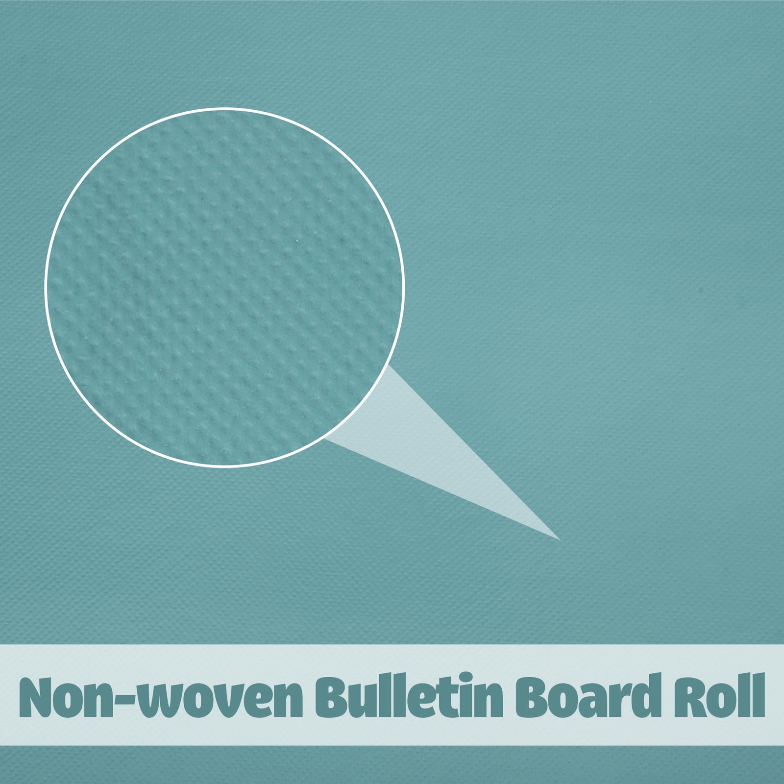 16 in x 36 ft Calming Blue Bulletin Board Roll, Non Woven Fabric, Classroom