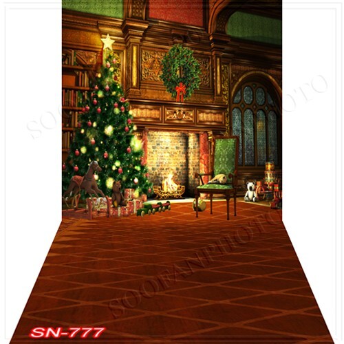 10’x20′ CP Christmas Season Scenic Microfiber Fabric background backdrop SN777