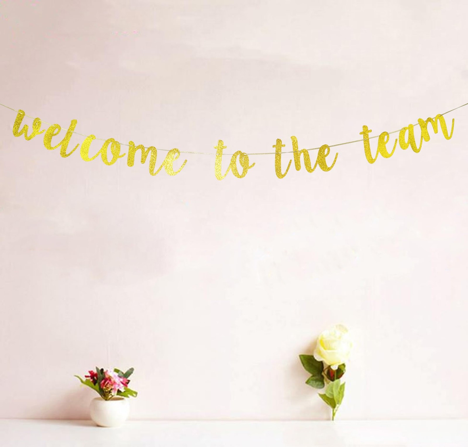 Etaredkj Gold Glitter Welcome to The Team Banner New Employee Member Welcome …