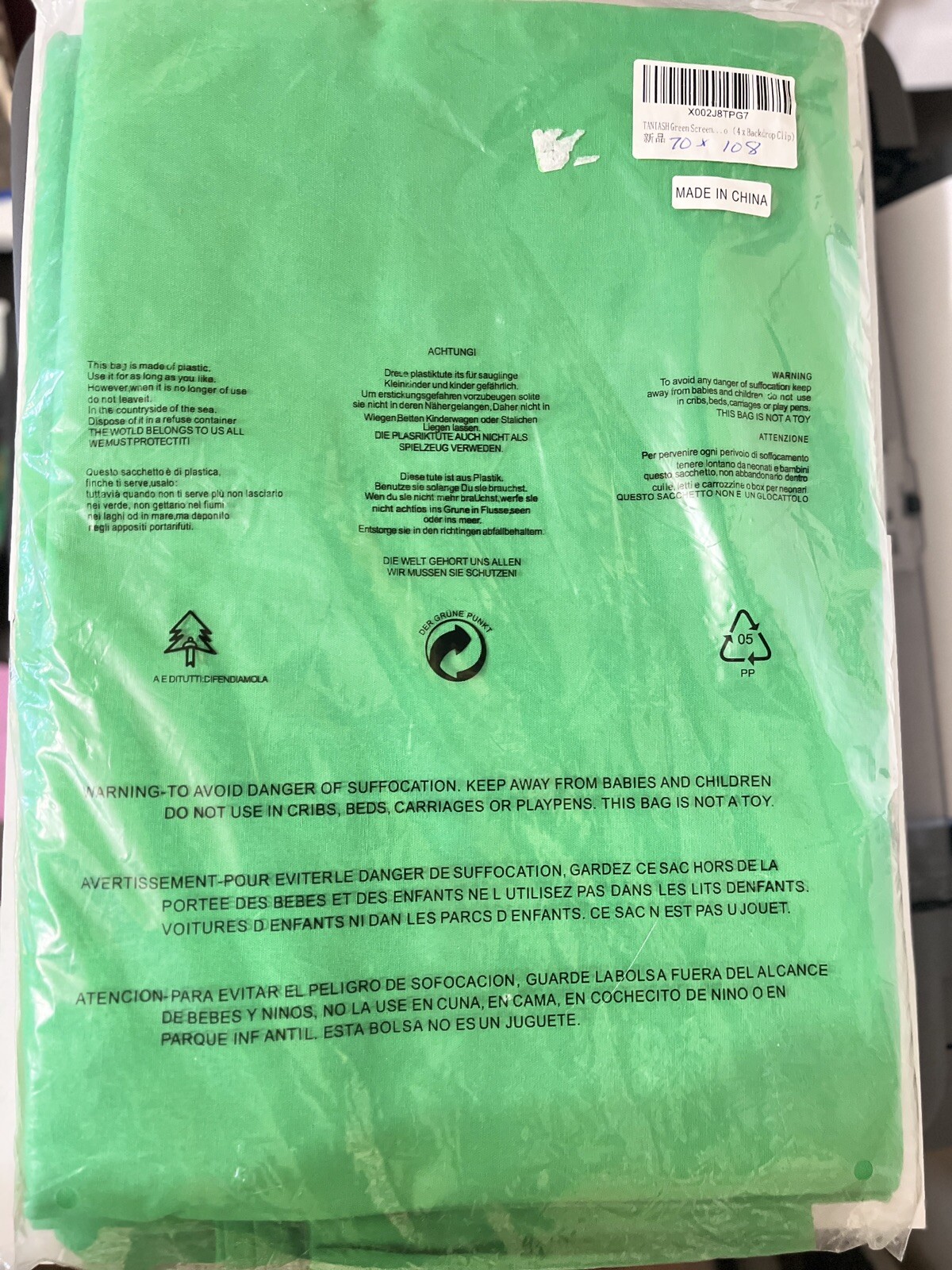 6′ x 8′ Green Screen Chromakey Backdrop Photography Photo Video 4 New Clips