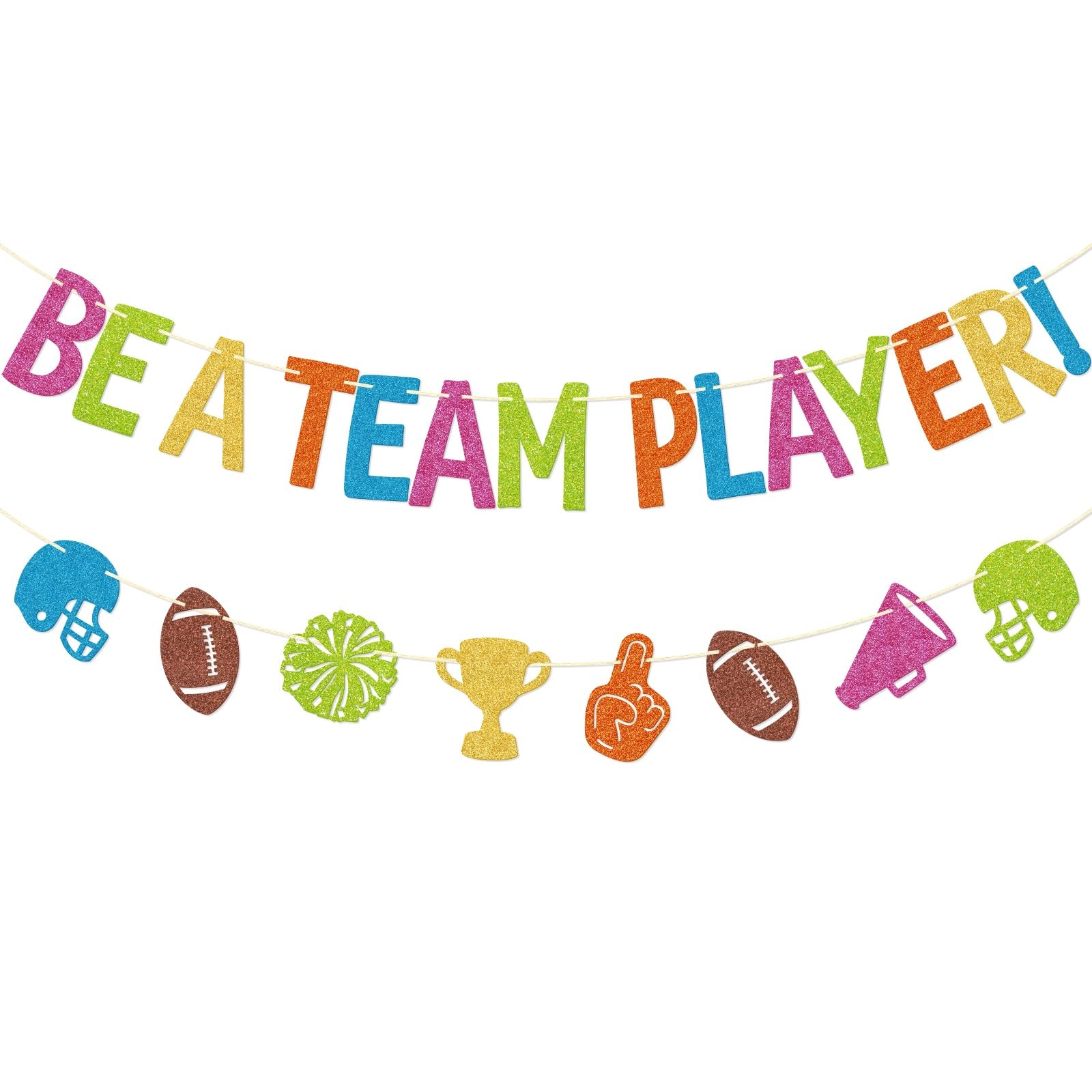 Football Classroom Banner – Be A Team Player Football Decorations – Sports Bu…