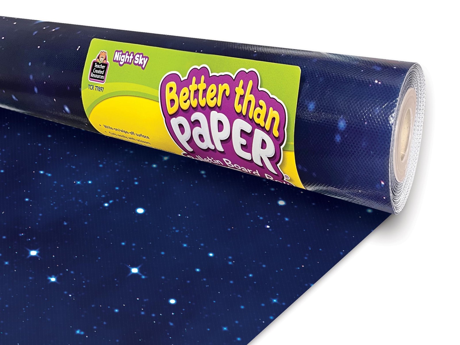 4×12 Feet Blue Star Pinboard Bulletin Board Backdrop Write On Wipe Off Easy Hang