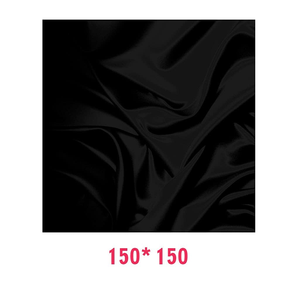 Black Velvet Photography Backdrop,Light Absorbing 150x150cm, as picture show