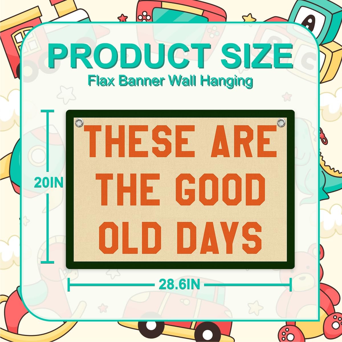 These Are The Good Old Days Sign Inspirational Banner Trendy Retro Nostalgic