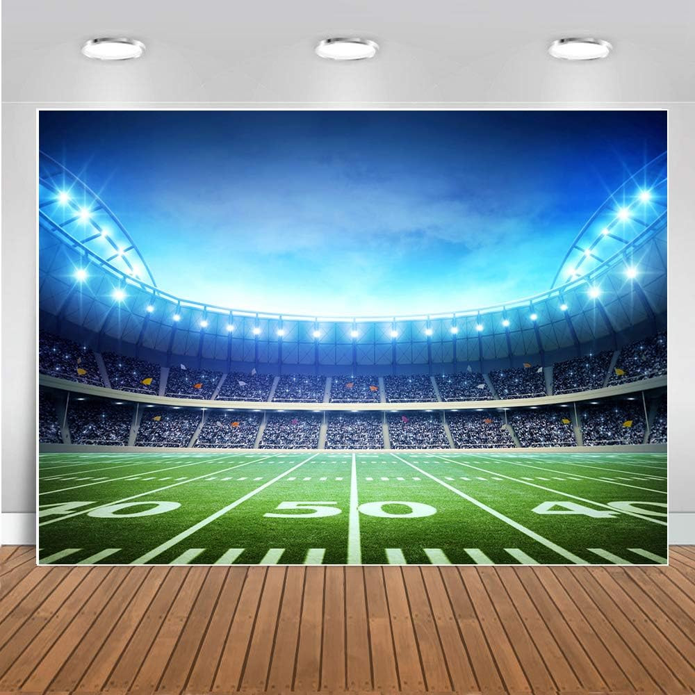 Super Bowl Sport Theme Party Decorations Football Backdrop Background for Tailga