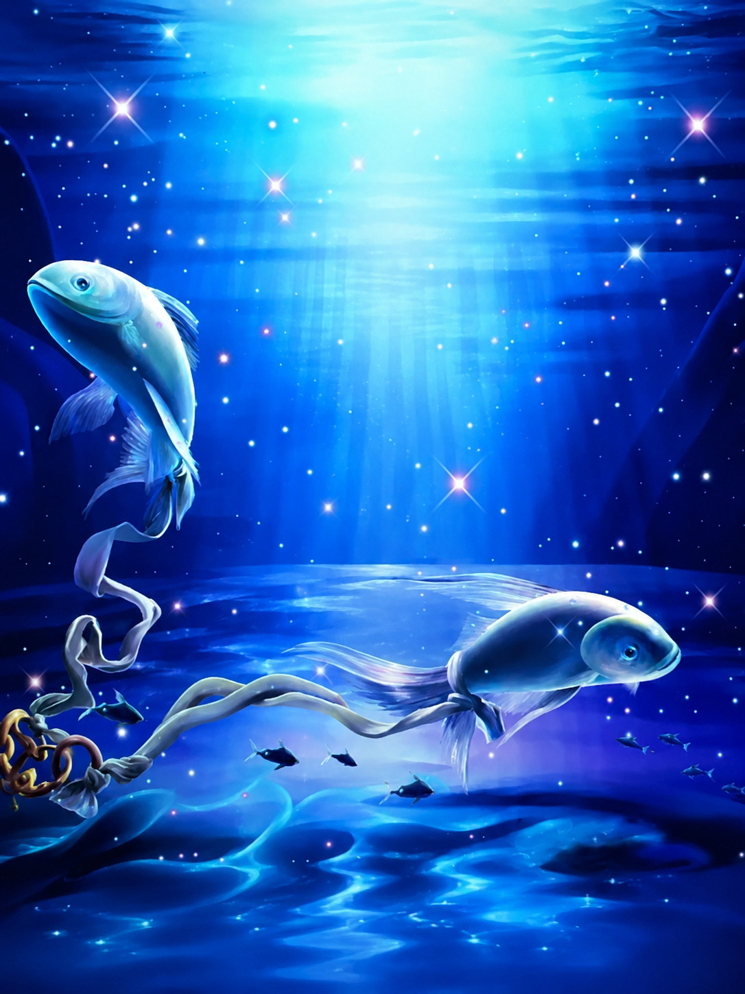 10*20 Ft Muslin 100% Hand Painted Photo Dreamy underwater Backdrop P3375