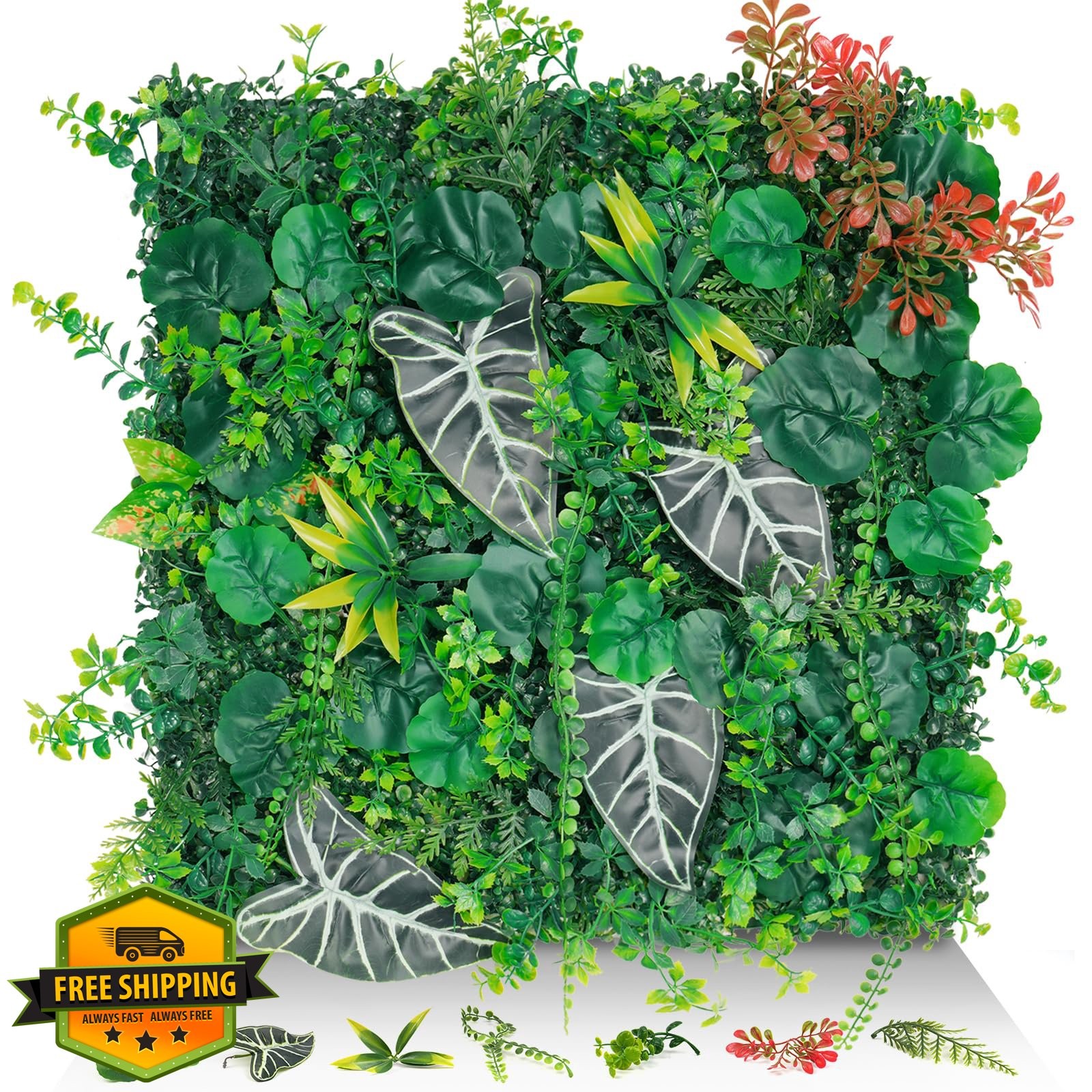 EverNature 20×20″ Grass Wall Panels 12pk UV Greenery Backdrop