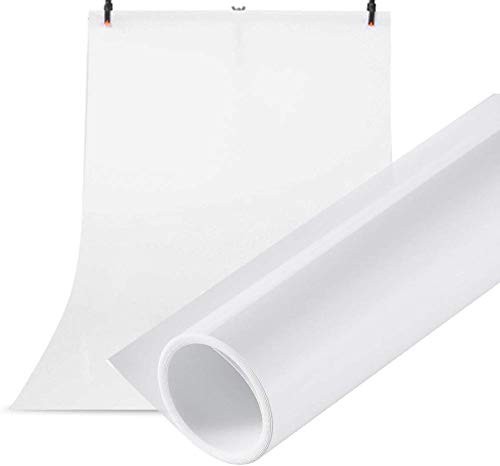 Meking PVC Backdrop 39x78Inch/100x200cm 39x78Inch, Matte Black/White
