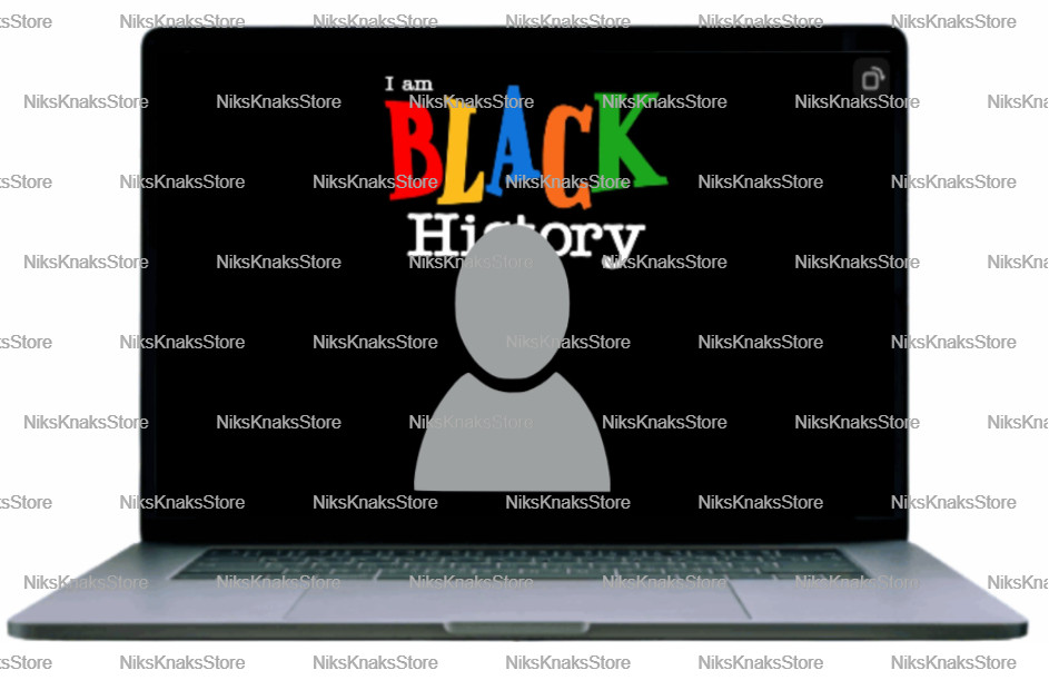 I Am Black History Zoom Background