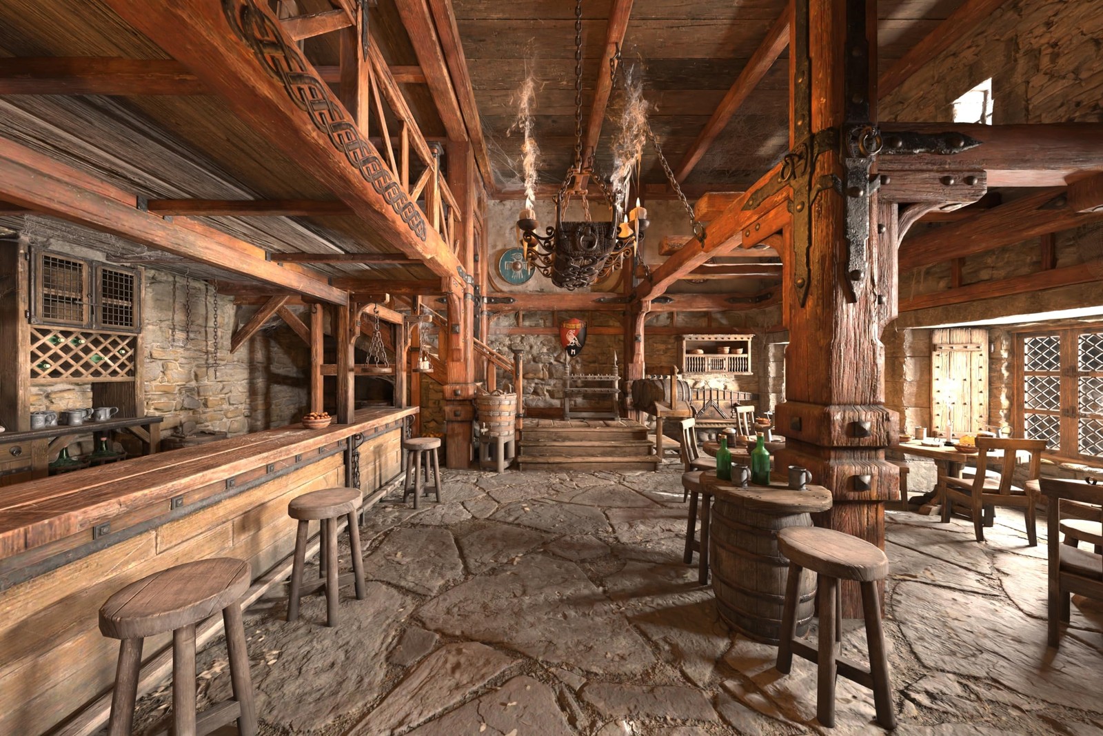 7ftx5ft Medieval Tavern Backdrop Ancient Tavern Inn Bar Restaurant Wooden Tav…