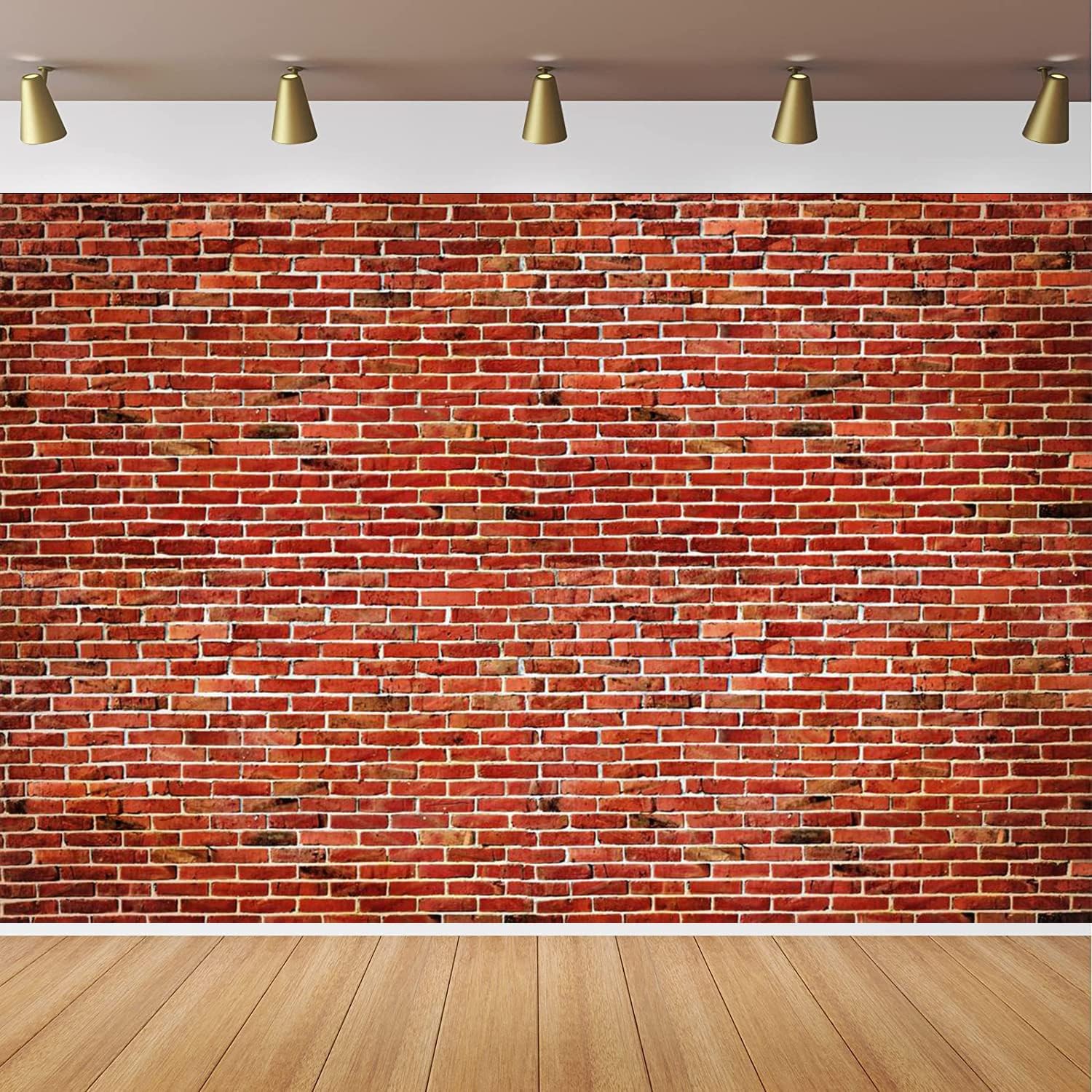 Red Brick Wall Backdrop Friends Themed Party Decorations Rustic Texture 7x5ft