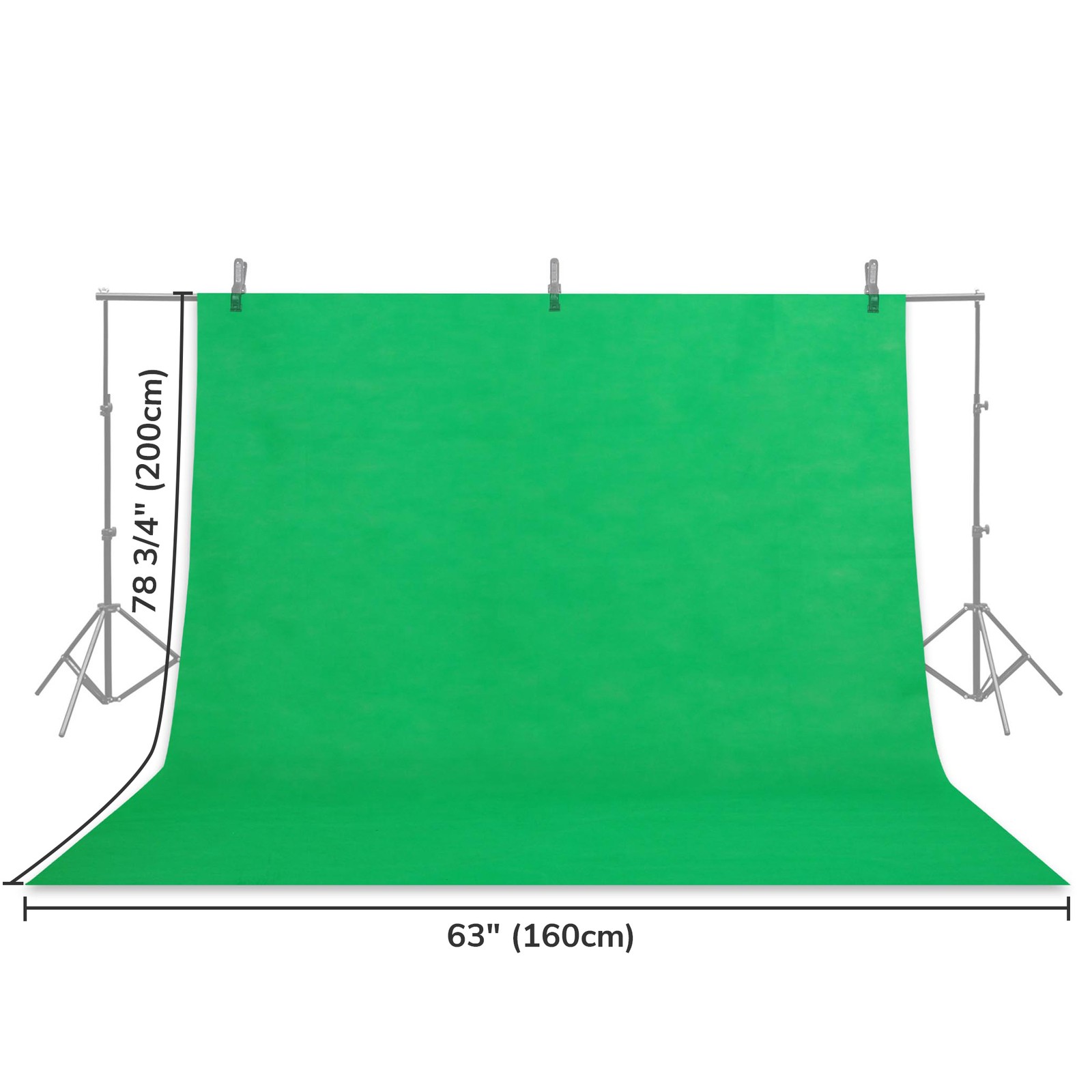 6.6×5.2ft Chromakey Photography Studio Non-woven Backdrop Background Screen