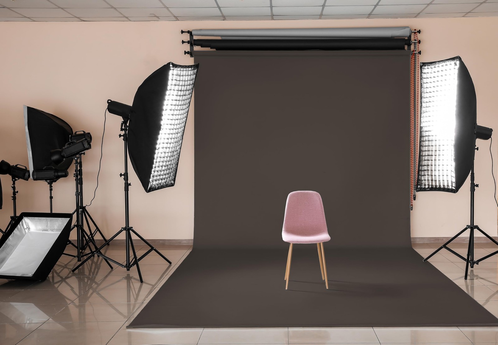 Denny Mfg – Seamless Paper Backdrop for Photoshoot 107 in x 36 ft, Dark Gray